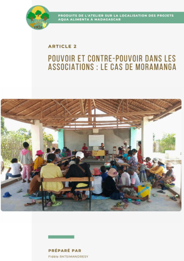 Pouvoir et contre-pouvoir dans les associations :  le cas de Moramanga
